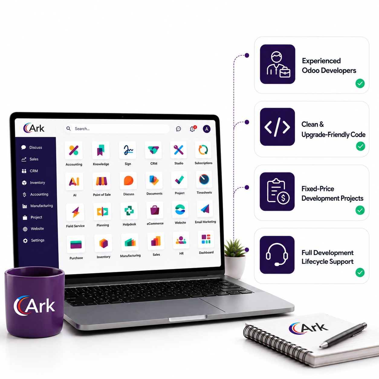 Custom Odoo Development Services | Ark Infotech USA